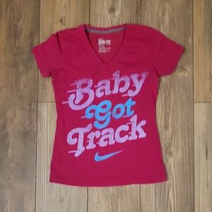 Nike Kids' Pink Tee with Graphic Print